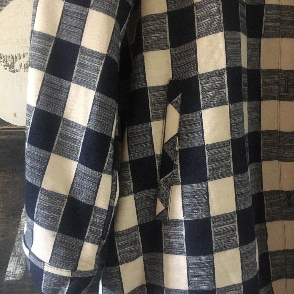 SOLD OUT! Buffalo Plaid Long Jacket Sweater Duster - Picture 5 of 8